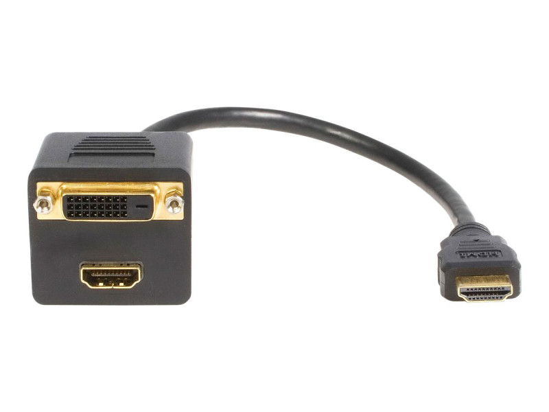 Startech : 1 FT HDMI TO HDMI & DVI-D DIGIT VIDEO SPLITTER cable - M pour