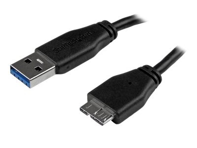 Startech : 2M SLIM USB 3.0 MICRO B cable USB 3.0 A TO MICRO B M/M - THIN