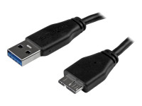 Startech : 0.5M SLIM USB 3.0 MICRO B cable USB 3.0 A TO MICRO B M/M - THIN