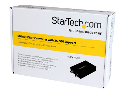 Startech : 3G SDI TO HDMI CONVERTER - SDI TO HDMI W/ SDI OUTPUT
