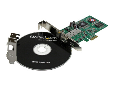 Startech : PCIE GBE FIBER card W/ OPEN SFP - PCI EXPRESS SFP FIBER ADAPTER
