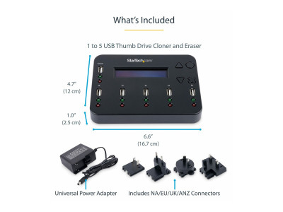 Startech : STANDALONE 1:5 USB FLASH drive DUPLICATOR & MULTI-PASS ERASER