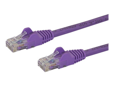 Startech : 2M CAT6 PURPLE SNAGLESS GIGABIT ETHERNET RJ45 cable MALE TO MALE