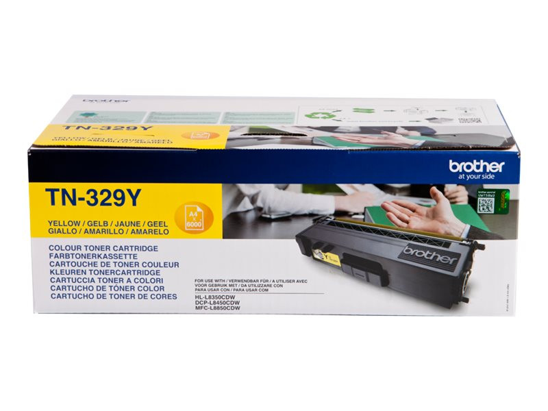 Brother TN-329Y Toner Cartouche Jaune pour HL-L8350CDW 6000 pages