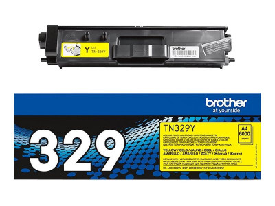 Brother TN-329Y Toner Cartouche Jaune pour HL-L8350CDW 6000 pages