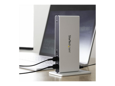 Startech : STATION D ACCUEIL USB 3.0 PC PORTABLE 2 X DVI / USB / GBE