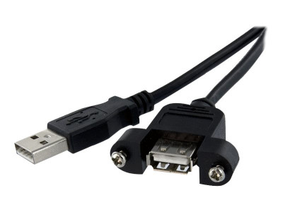 Startech : CABLE USB 2.0 @ MONTAGE SUR PANNEAU A VERS A de 60CM - F/M