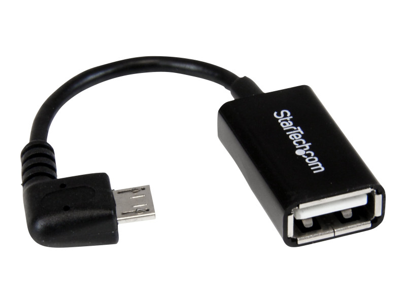 Startech : RIGHT ANGLE MICRO USB MALE TO USB FEMALE OTG HOST cable - 5M