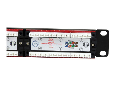 Startech : 1U 24 PORT NETWORK PATCH PANEL 110 TYPE RACK MOUNT PATCH PANEL