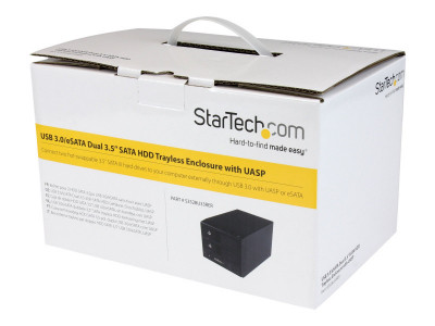 Startech : BOITIER USB 3.0 / ESATA 2X HDD SATA 3.5 - UASP et SATA 6GB/S