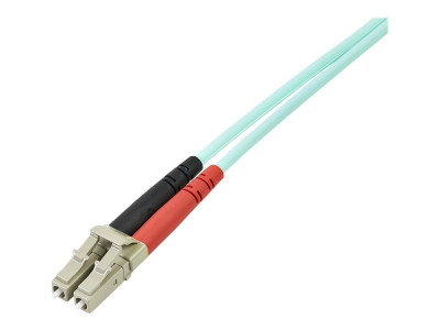 Startech : JARRETIERE FIBRE OPTIQUE OM3 50/125 de 5M LC-LC M/M AQUA