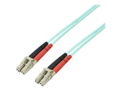 Startech : JARRETIERE FIBRE OPTIQUE OM3 50/125 de 5M LC-LC M/M AQUA