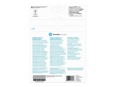 HP : PAPIER Photo HP SEMI-GLACE 170 G/M A4 100 FEUILLES