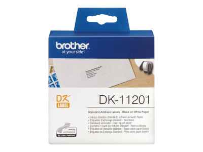 Brother DK-11201 Noir sur blanc 29 x 90 mm 400 pour QL-500/550