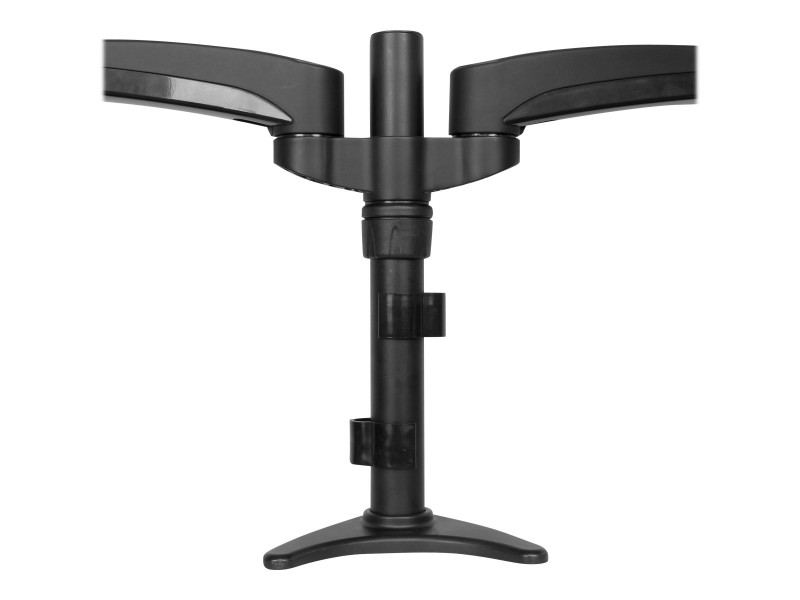 StarTech.com Support de bureau pour 2 écrans avec base à fabile  encombrement - Fixation double moniteur (ARMBARDUO) - pied - bras réglable  - pour Écran LCD - noir Pas Cher