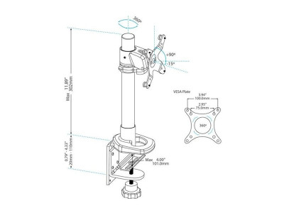 Startech : BRAS pour MONITEUR LCD SUPPORT de BUREAU pour ECRAN