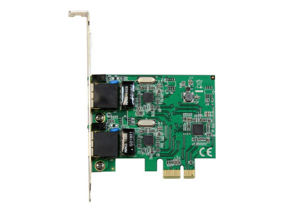 Startech : CARTE RESEAU / ADAPTATEUR PCIE 2 PORTS GIGABIT ETHERNET RJ45
