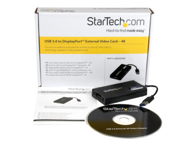 Startech : ADAPTATEUR VIDEO USB 3.0 VERS DISPLAYPORT ULTRA HD 4K - M pour