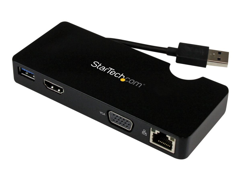 Startech : MINI STATION D ACCUEIL USB 3.0 avec HDMI OU VGA GBE et USB 3.0