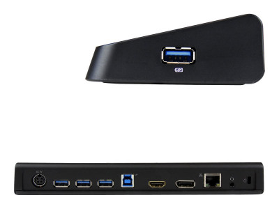 Startech : STATION D ACCUEIL USB 3.0 PC PORTABLE - HDMI / DISPLAYPORT 4K