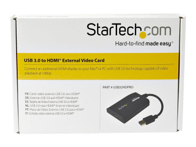 Startech : ADAPTATEUR USB 3.0 VERS HDMI pour MAC/PC - HD 1080P M pour