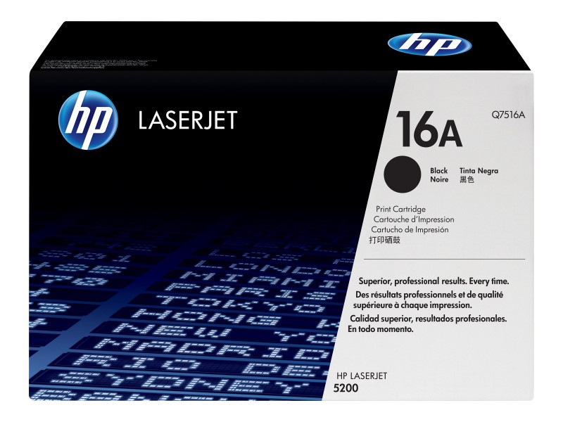 HP : LASERJET Q7516A BLACK PRINT cartouche pour LJ 5200