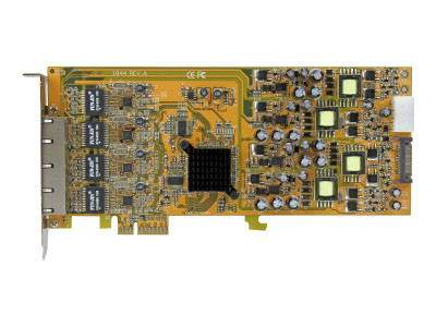 Startech : CARTE RESEAU PCI EXPRESS A 4 PORTS GIGABIT POE - NIC PCIE
