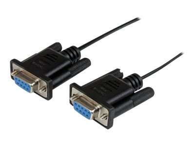 StarTech.com Câble null modem série DB9 RS232 de 1m Noir