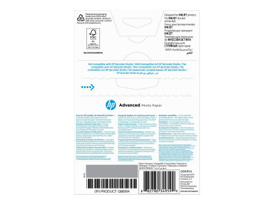 HP : HP ADV GLOSSY Photo papier 250G 10X15 BORDERLESS 25SH