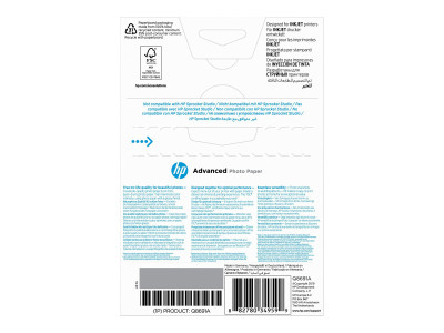 HP : HP ADV GLOSSY Photo papier 250G 10X15 BORDERLESS 25SH