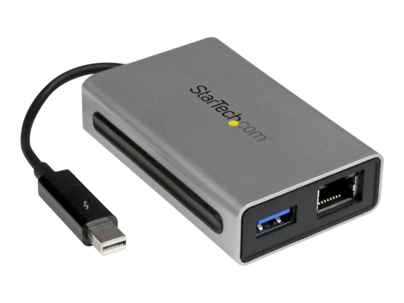Startech : ADAPTATEUR THUNDERBOLT VERS GIGABIT ETHERNET PLUS USB 3.0 (mac)