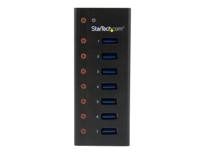 Startech : HUB USB 3.0 7 PORTS A MONTAGE MURAL avec BOITIER METALLIQUE