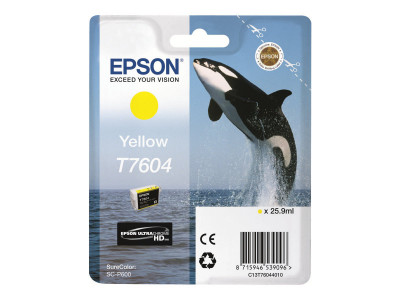 Epson : Encre Orque T7604 Jaune