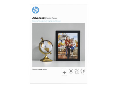 HP : HP ADV GLOSSY Photo papier 250G A4 210X297MM 25SH