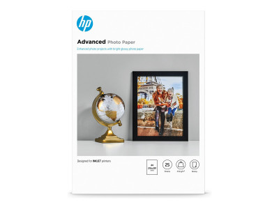 HP : HP ADV GLOSSY Photo papier 250G A4 210X297MM 25SH