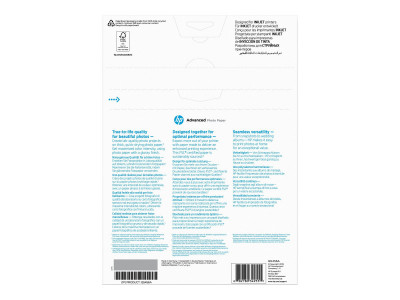 HP : HP ADV GLOSSY Photo papier 250G A4 210X297MM 25SH