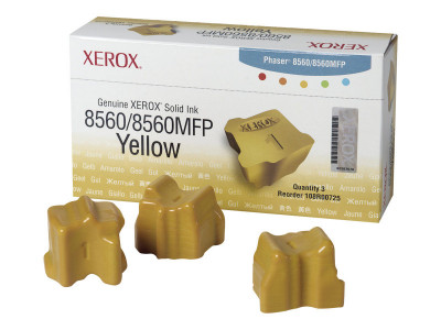 Xerox encre solide Jaune (3 sticks) pour Phaser 8560 MFP