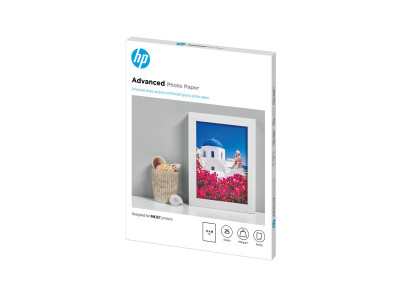 HP : ADVANCED GLOSSY Photo papier 25SHT 13X18CM 250G/QM