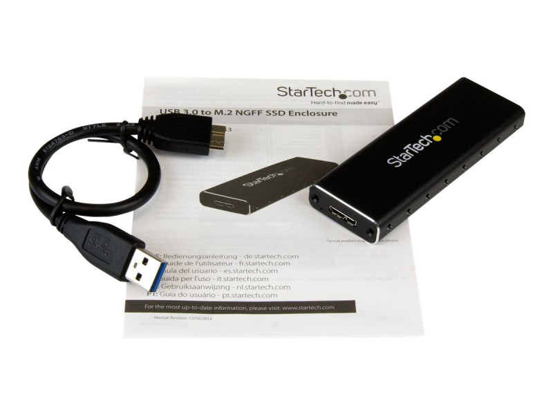 Boîtier SSD M2 SATA vers USB-C - USB 3.1 - Boîtiers de disque dur externe