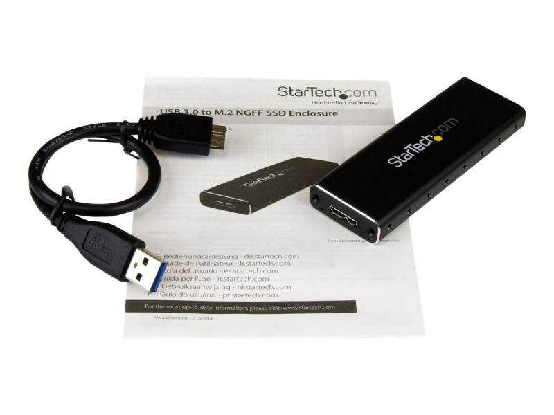 StarTech.com Boitier USB-C 10Gbps vers M.2 NVMe ou M.2 SATA SSD