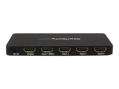 Startech : SWITCH HDMI AUTOMATIQUE 4 PORTS (4X1) avec SUPPORT MHL - 4K 30HZ