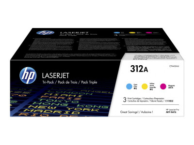 HP : Cartouche Toner 312A C/Y/M TRIPLE pack