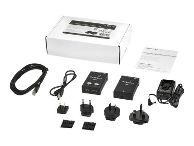 Startech : EXTENDEUR USB 2.0 SUR CAT5 / CAT6 A 4 PORTS JUSQU A 50 M