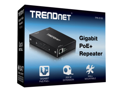 TrendNet : GIGABIT POE+ REPEATER .