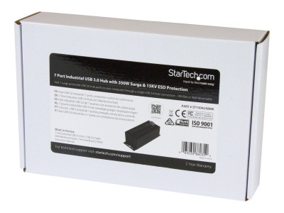 Startech : HUB USB 3.0 INDUSTRIEL 7 PORTS avec PROTECTION CONTRE ESD (DES)