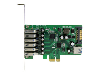 Startech : CARTE CONTROLEUR PCIE 7 PORTS USB 3.0 avec UASP et ALIM. SATA