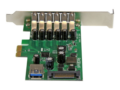 Startech : CARTE CONTROLEUR PCIE 7 PORTS USB 3.0 avec UASP et ALIM. SATA