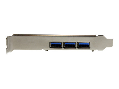 Startech : CARTE CONTROLEUR PCIE A 4 PORTS USB 3.0 avec UASP - 3 EXT 1 INT