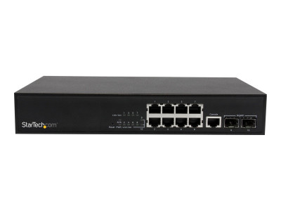 Startech : SWITCH GIGABIT ETHERNET GERE L2 A 10 PORTS avec 2 SLOTS SFP