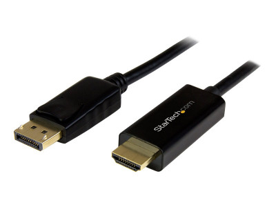 Startech : CABLE ADAPTATEUR DISPLAYPORT VERS HDMI de 2 M - M/M - 4K